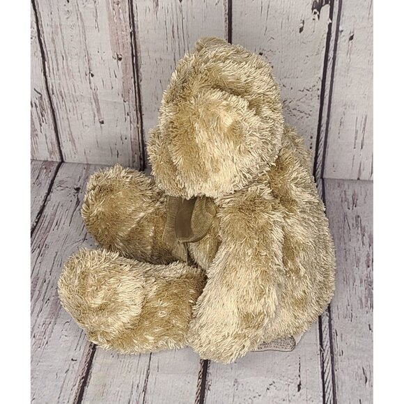 9" Flowers Inc Balloons Silky Tan Teddy Bear Plush Brown Vintage Tag Stuffed Toy - Picture 4 of 5